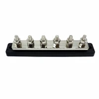 WATTSTUNDE® Busbar 6xM8 150A / 70V Schwarz